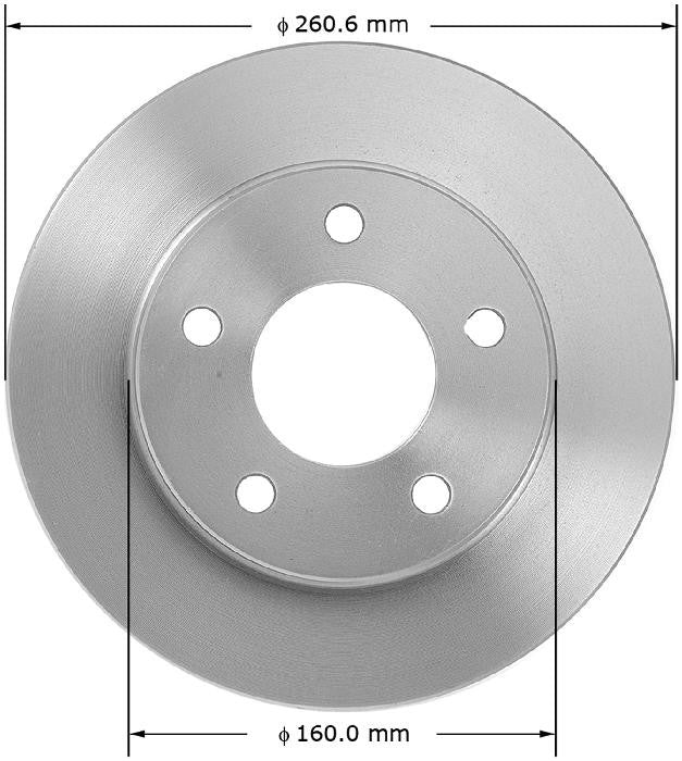 BENDIX PREMIUM DRUM AND ROTOR Disc Brake Rotor PRT1263