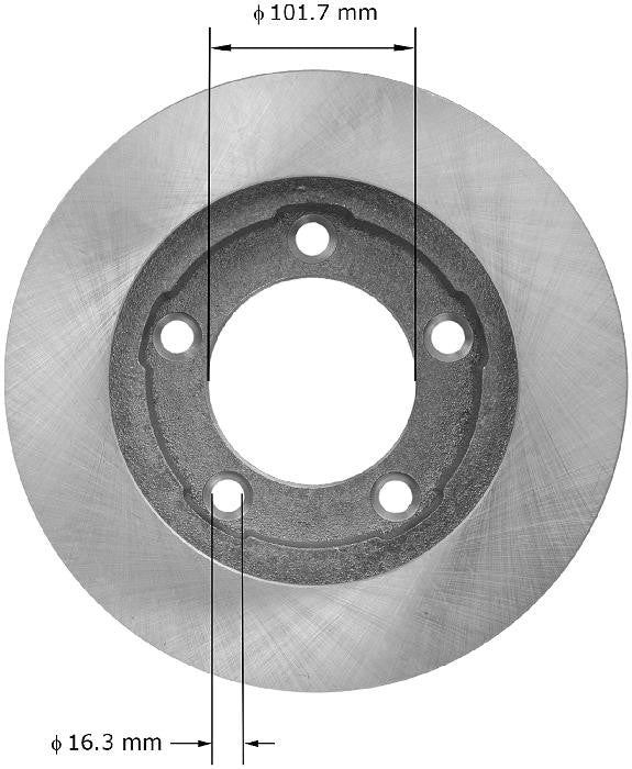 BENDIX PREMIUM DRUM AND ROTOR Disc Brake Rotor PRT1289