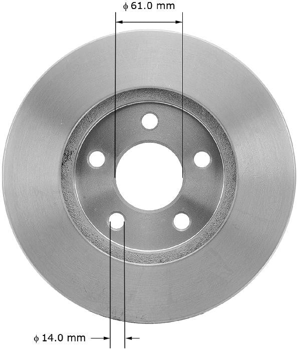 BENDIX PREMIUM DRUM AND ROTOR Disc Brake Rotor PRT1379