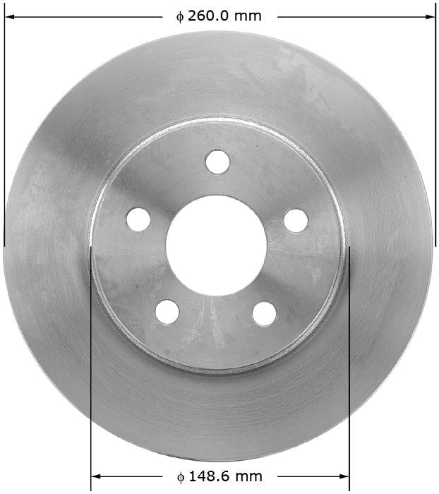 BENDIX PREMIUM DRUM AND ROTOR Disc Brake Rotor PRT1379