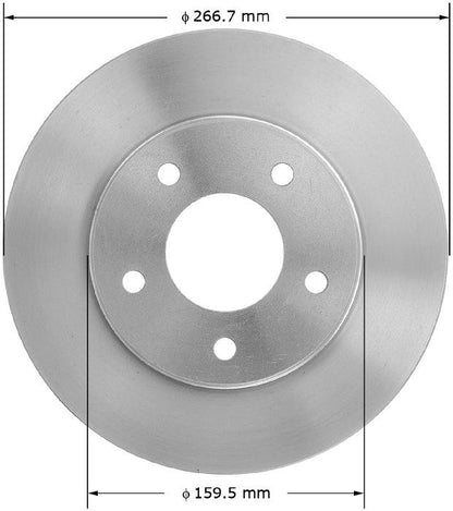 BENDIX PREMIUM DRUM AND ROTOR Disc Brake Rotor PRT1400