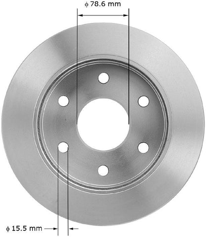 BENDIX PREMIUM DRUM AND ROTOR Disc Brake Rotor PRT1453FC