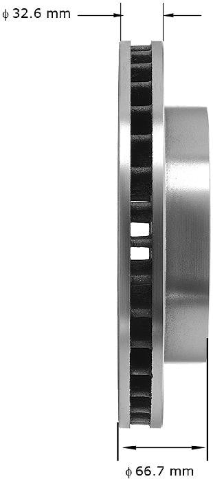 BENDIX PREMIUM DRUM AND ROTOR Disc Brake Rotor PRT1453FC