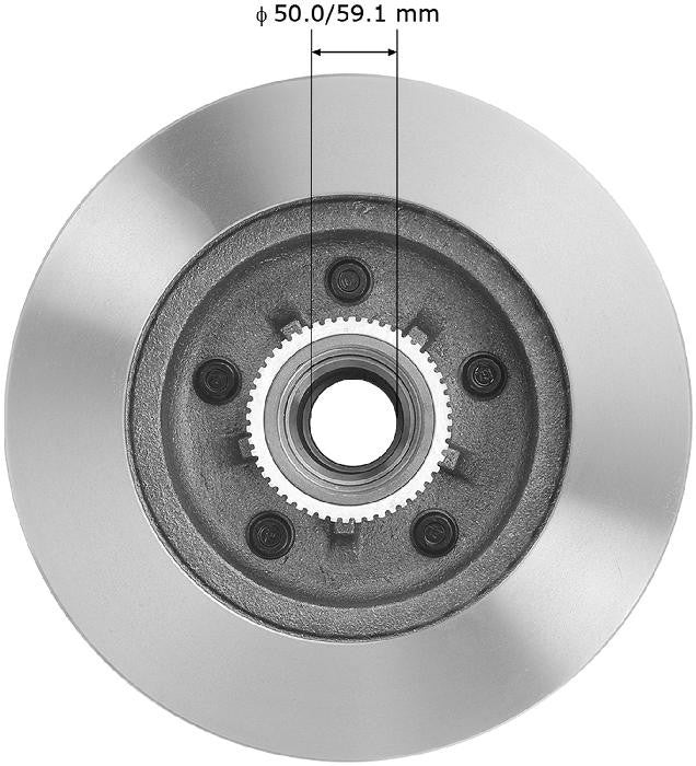 BENDIX PREMIUM DRUM AND ROTOR Disc Brake Rotor and Hub Assembly PRT1464