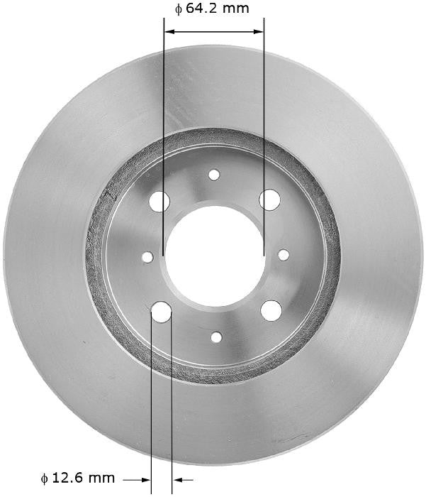 BENDIX PREMIUM DRUM AND ROTOR Disc Brake Rotor PRT1471