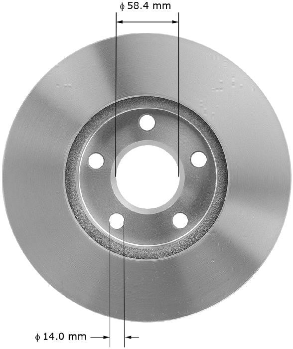 BENDIX PREMIUM DRUM AND ROTOR Disc Brake Rotor PRT1530