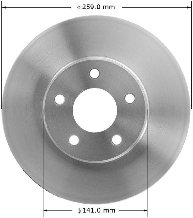 BENDIX PREMIUM DRUM AND ROTOR Disc Brake Rotor PRT1530