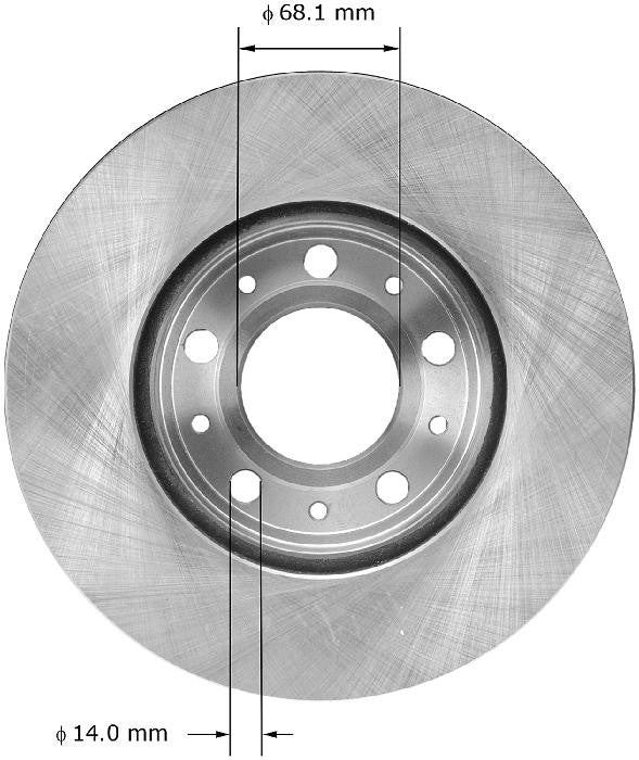 BENDIX PREMIUM DRUM AND ROTOR Disc Brake Rotor PRT1531