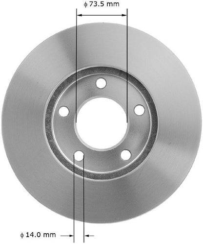 BENDIX PREMIUM DRUM AND ROTOR Disc Brake Rotor PRT1576