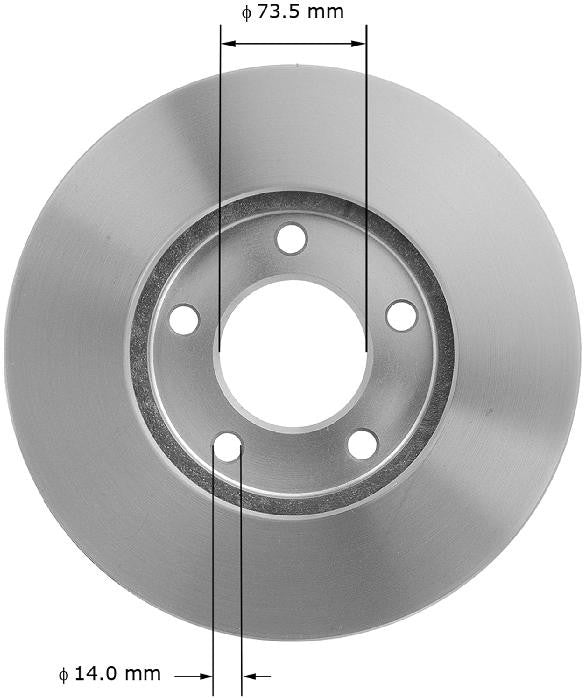 BENDIX PREMIUM DRUM AND ROTOR Disc Brake Rotor PRT1576