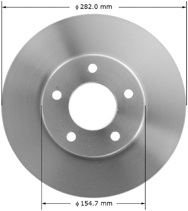 BENDIX PREMIUM DRUM AND ROTOR Disc Brake Rotor PRT1576