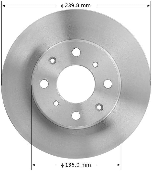 BENDIX PREMIUM DRUM AND ROTOR Disc Brake Rotor PRT1581