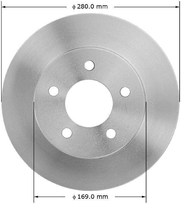 BENDIX PREMIUM DRUM AND ROTOR Disc Brake Rotor PRT1602FC