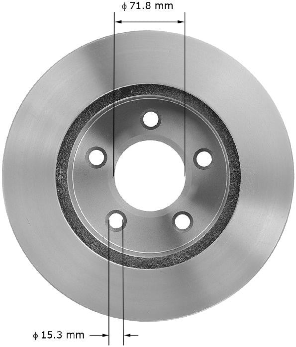 BENDIX PREMIUM DRUM AND ROTOR Disc Brake Rotor PRT1621