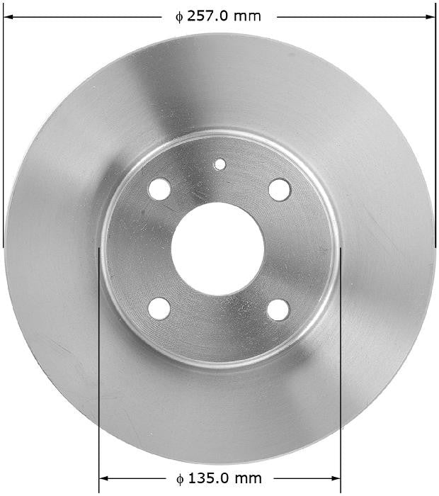 BENDIX PREMIUM DRUM AND ROTOR Disc Brake Rotor PRT1635