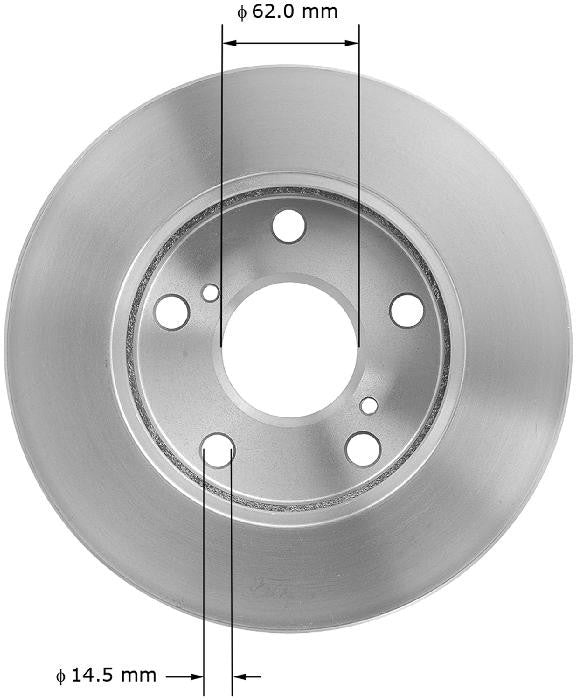 BENDIX PREMIUM DRUM AND ROTOR Disc Brake Rotor PRT1724