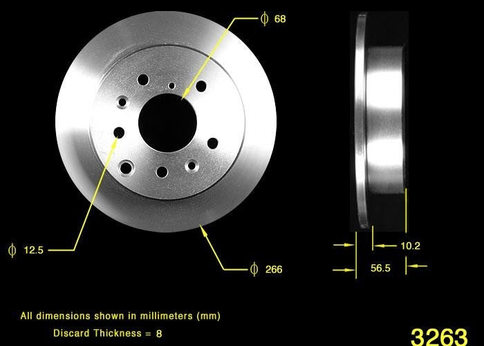 BENDIX PREMIUM DRUM AND ROTOR Disc Brake Rotor PRT1736