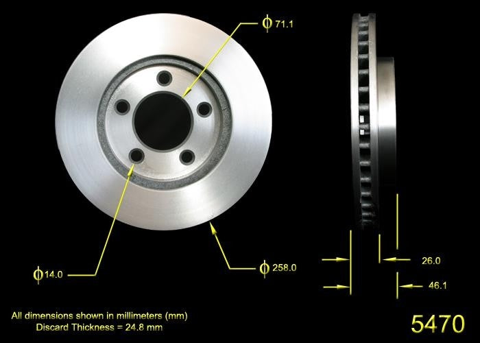 BENDIX PREMIUM DRUM AND ROTOR Disc Brake Rotor PRT1741