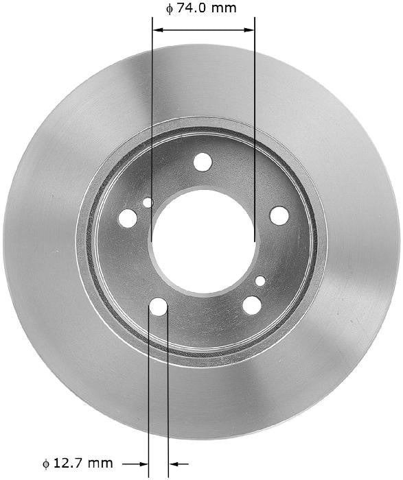 Bendix Premium Drum AND Rotor BENDIX Disc Brake Rotor PRT1811