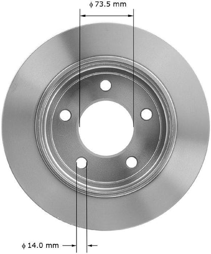 BENDIX PREMIUM DRUM AND ROTOR Disc Brake Rotor PRT1849
