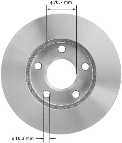 BENDIX PREMIUM DRUM AND ROTOR Disc Brake Rotor PRT1868