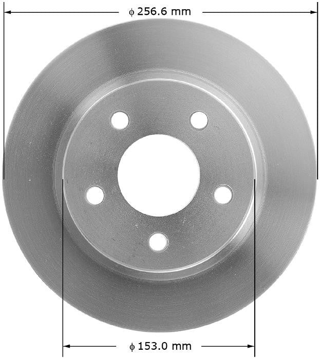 BENDIX PREMIUM DRUM AND ROTOR Disc Brake Rotor PRT1893