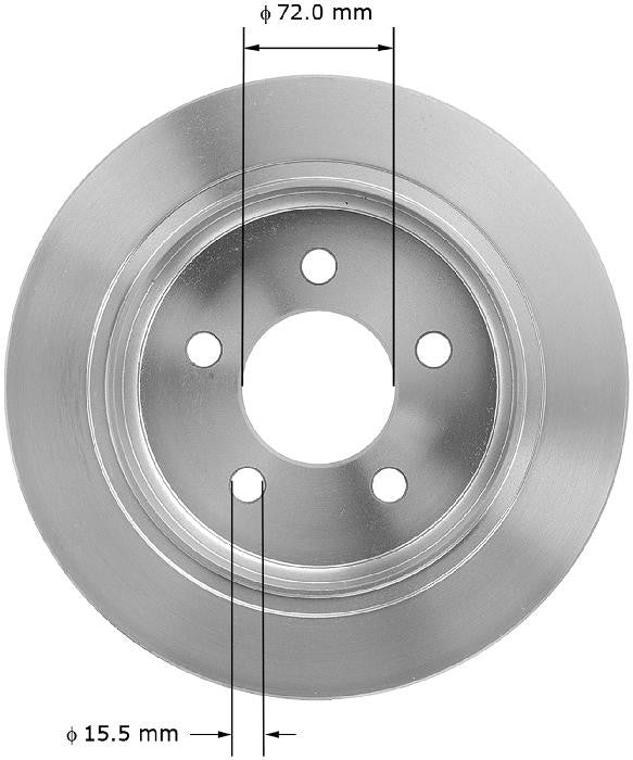 BENDIX PREMIUM DRUM AND ROTOR Disc Brake Rotor PRT1901