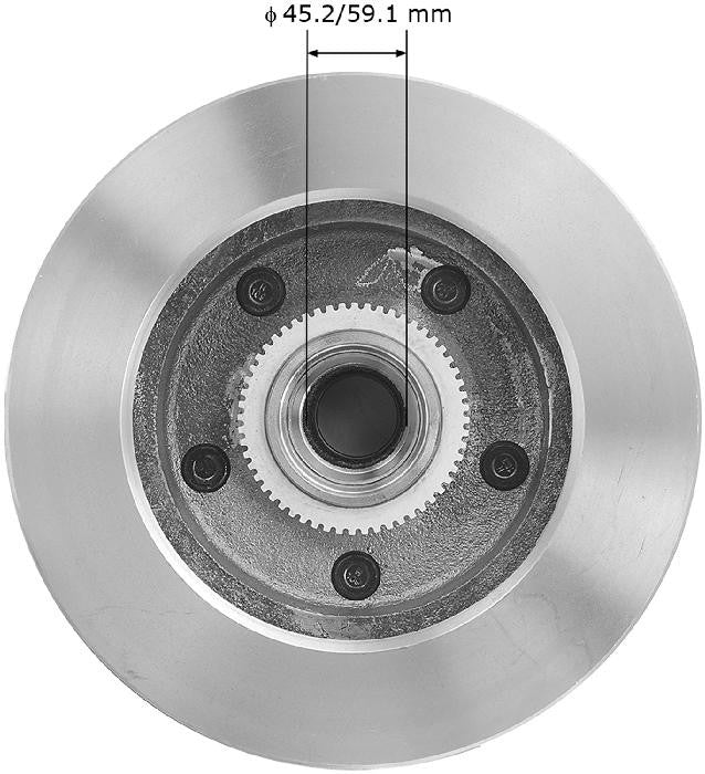 Bendix Premium Drum AND Rotor BENDIX Disc Brake Rotor and Hub Assembly PRT1906