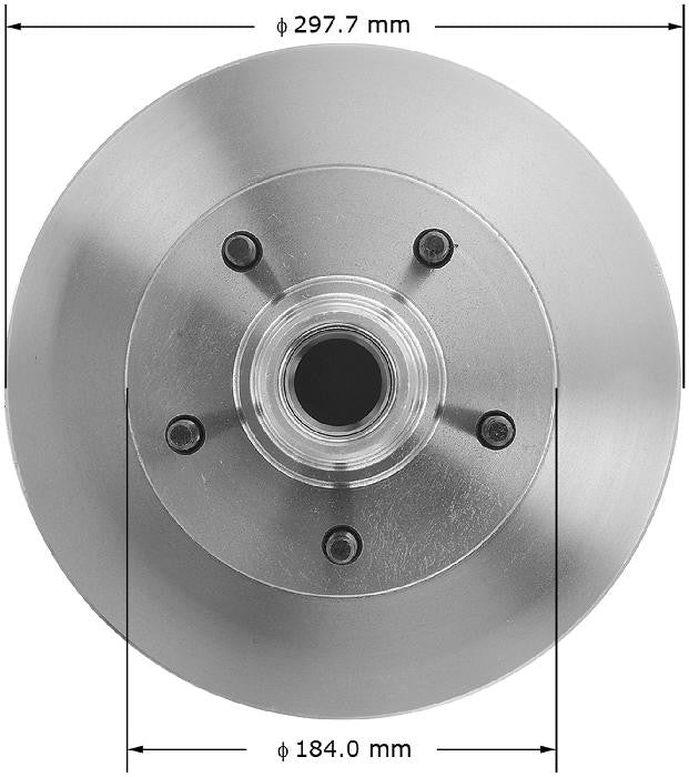 Bendix Premium Drum AND Rotor BENDIX Disc Brake Rotor and Hub Assembly PRT1906