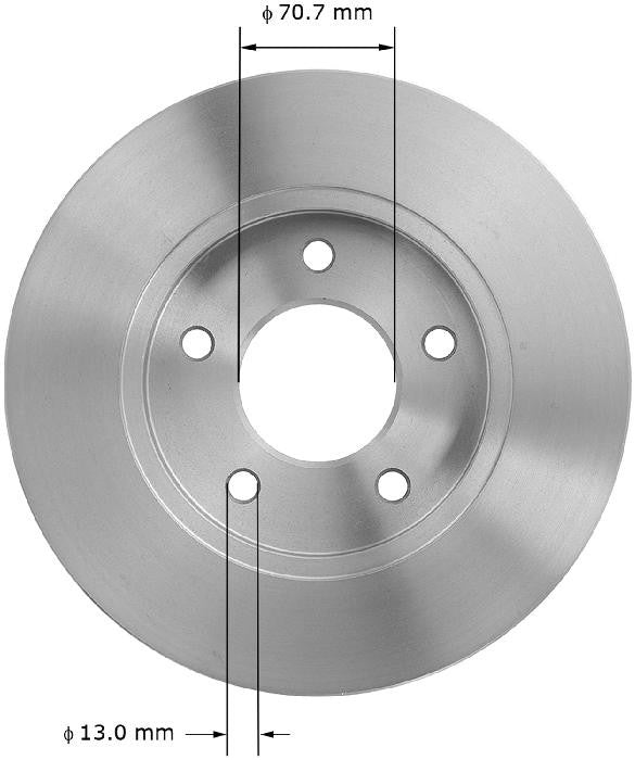 BENDIX PREMIUM DRUM AND ROTOR Disc Brake Rotor PRT1908FC