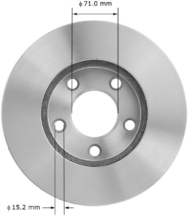 BENDIX PREMIUM DRUM AND ROTOR Disc Brake Rotor PRT1911