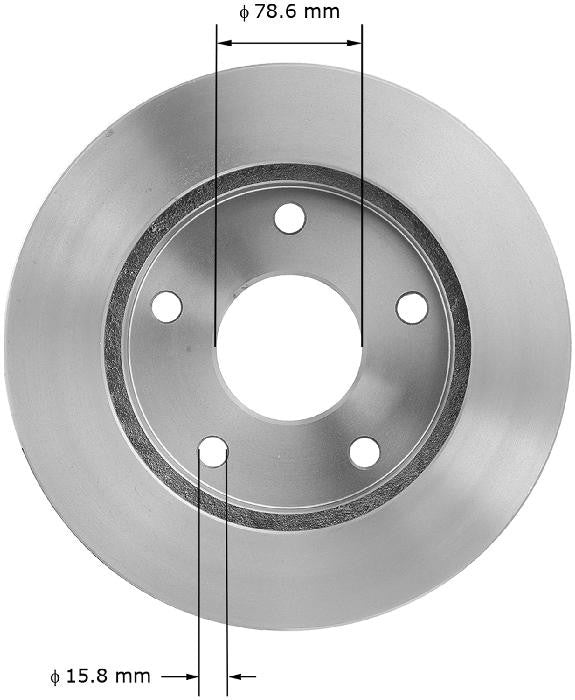 BENDIX PREMIUM DRUM AND ROTOR Disc Brake Rotor PRT1940