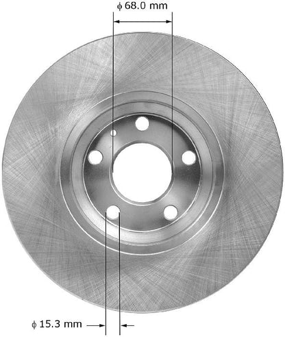 BENDIX PREMIUM DRUM AND ROTOR Disc Brake Rotor PRT1945
