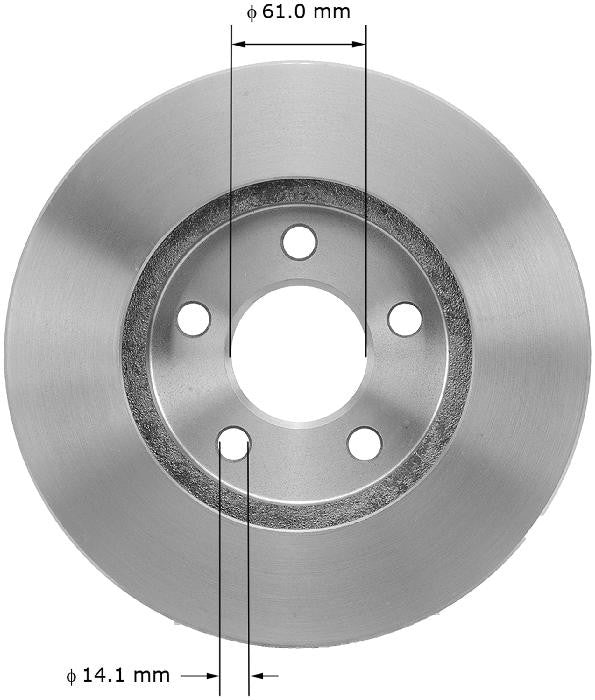 BENDIX PREMIUM DRUM AND ROTOR Disc Brake Rotor PRT5023