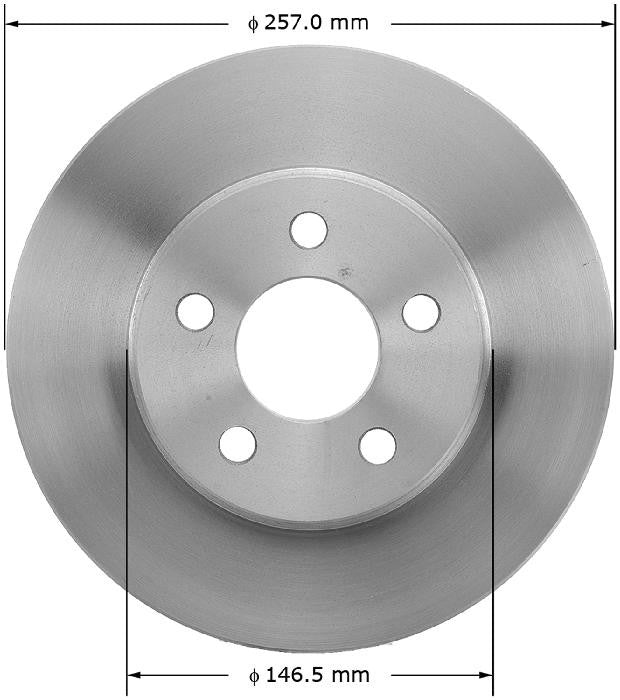 BENDIX PREMIUM DRUM AND ROTOR Disc Brake Rotor PRT5023