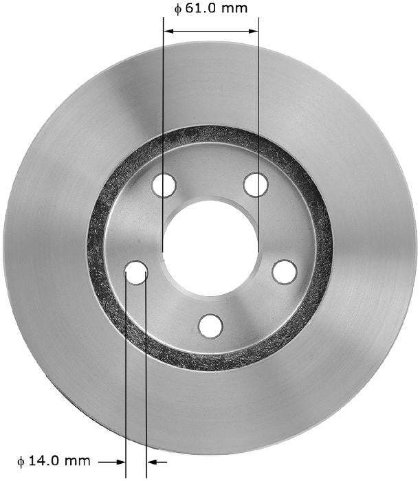 BENDIX PREMIUM DRUM AND ROTOR Disc Brake Rotor PRT5041