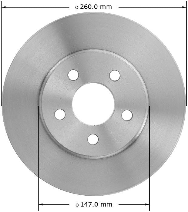 BENDIX PREMIUM DRUM AND ROTOR Disc Brake Rotor PRT5041