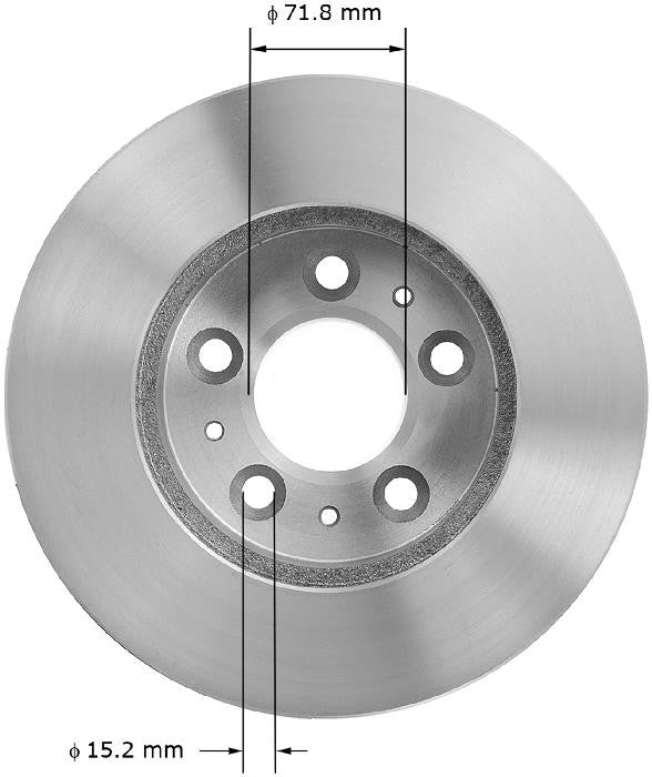 BENDIX PREMIUM DRUM AND ROTOR Disc Brake Rotor PRT5048