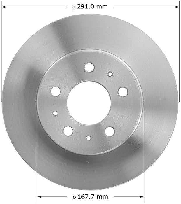 BENDIX PREMIUM DRUM AND ROTOR Disc Brake Rotor PRT5048