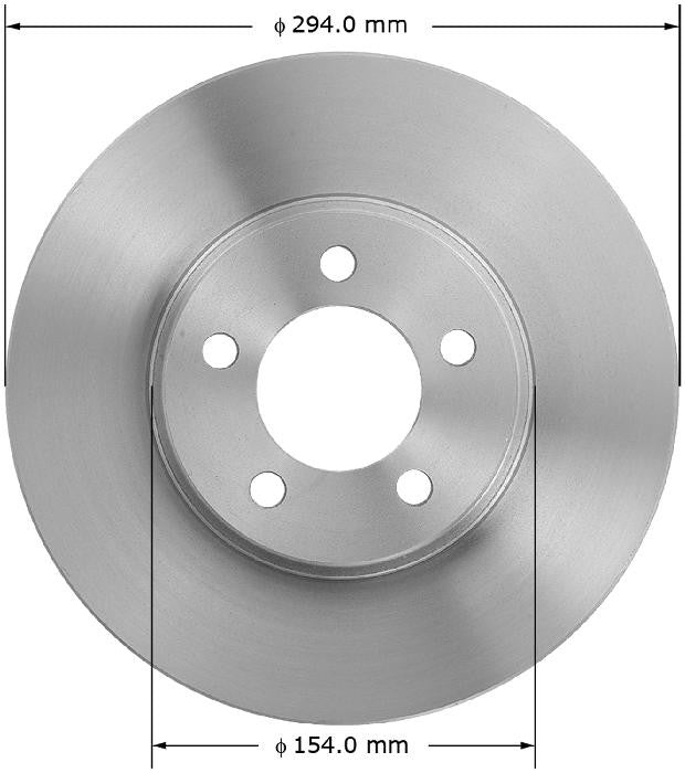 BENDIX PREMIUM DRUM AND ROTOR Disc Brake Rotor PRT5050