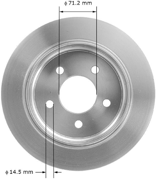 BENDIX PREMIUM DRUM AND ROTOR Disc Brake Rotor PRT5052