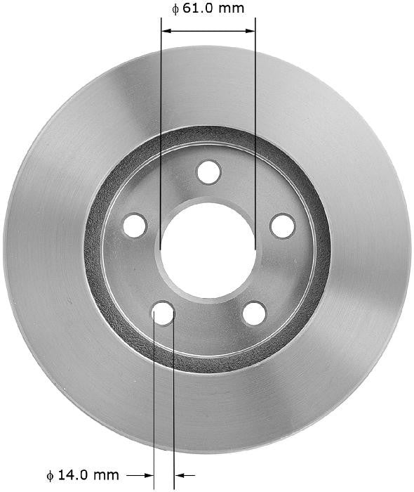 BENDIX PREMIUM DRUM AND ROTOR Disc Brake Rotor PRT5063