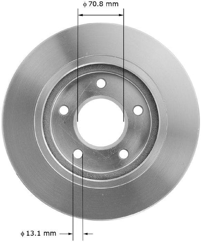 BENDIX PREMIUM DRUM AND ROTOR Disc Brake Rotor PRT5064FC