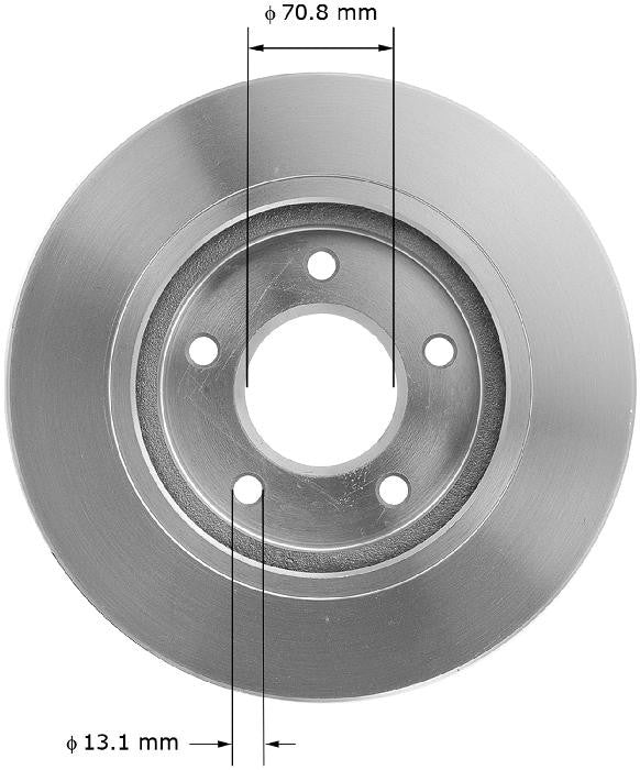 BENDIX PREMIUM DRUM AND ROTOR Disc Brake Rotor PRT5064FC