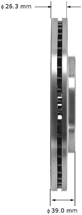 BENDIX PREMIUM DRUM AND ROTOR Disc Brake Rotor PRT5064FC
