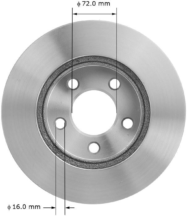 BENDIX PREMIUM DRUM AND ROTOR Disc Brake Rotor PRT5075