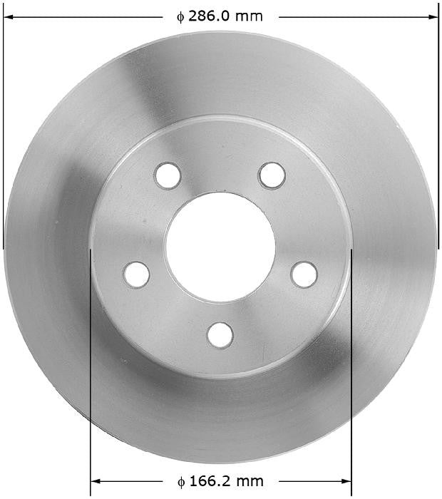 BENDIX PREMIUM DRUM AND ROTOR Disc Brake Rotor PRT5075