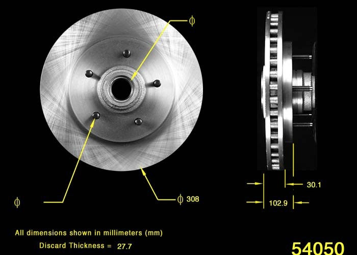 BENDIX PREMIUM DRUM AND ROTOR Disc Brake Rotor and Hub Assembly PRT5141