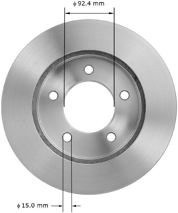 BENDIX PREMIUM DRUM AND ROTOR Disc Brake Rotor PRT5142