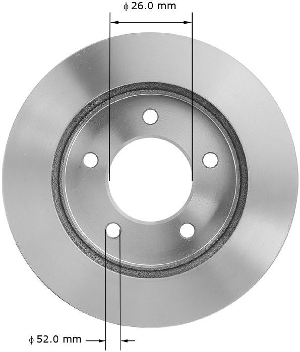 BENDIX PREMIUM DRUM AND ROTOR Disc Brake Rotor PRT5146